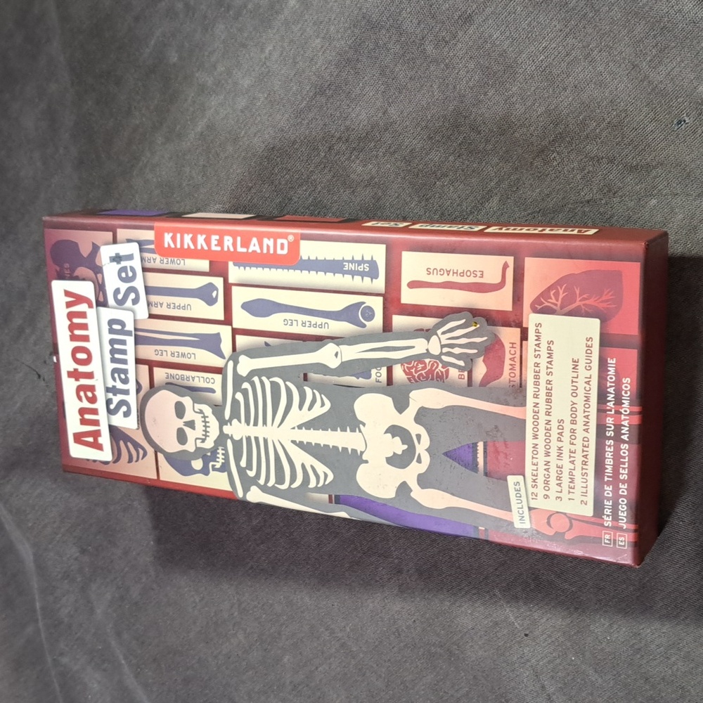 Kikkerland Anatomy Ink Stamp Boxed Set NWOT *UNUSED Age 3+ - Picture 6 of 10